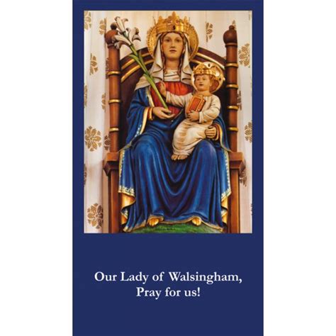 Prayer Cards Holy Cards Our Lady Of Walsingham Prayer