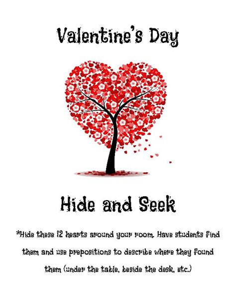 Valentines Day Hide And Seek Classful