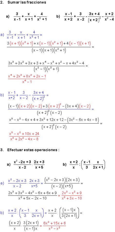 Fracciones Algebraicas Ejemplos Resueltos Sexiz Pix