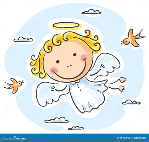 Cute Angel Stock Vector Illustration Of Religion Spirituality 44489006