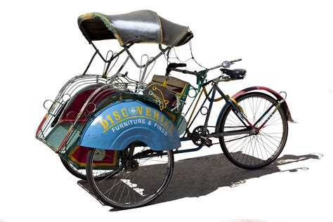 Indonesian Rickshawbecak With Custom Discoveries Paint Job Notice The