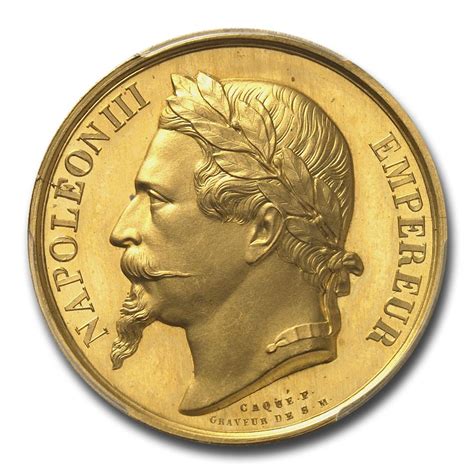 Buy 1862 France Gold Medal Napoleon Iii Sp 65 Pcgs Apmex