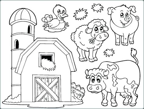 Farm Animal Coloring Pages At Getdrawings Free Download