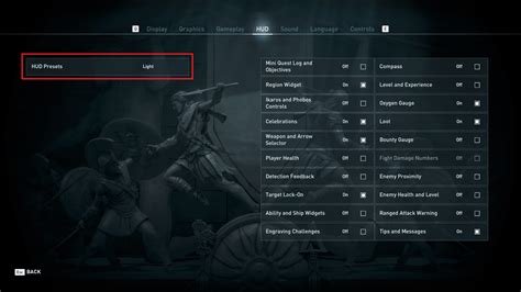 Assassin S Creed Odyssey Hud Game Settings Guide Customization