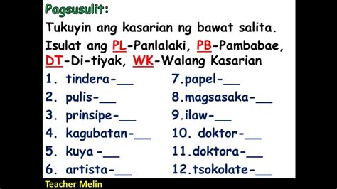 Pangngalan Worksheet Grade 3 Free Pantukoy Worksheets Si Sina The