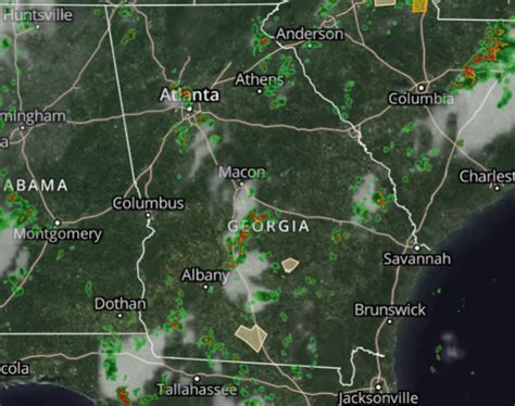 Georgia Weather Radar Cape Weather Interactive Doppler Radar