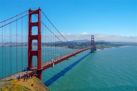 Famous Golden Gate Bridge San Francisco Usa Editorial Photography