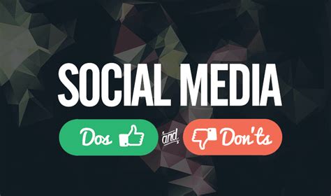The Dos And Donts Of Using Social Media For Business Infographic