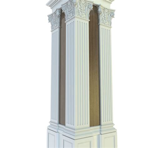 Classical Column 3d Model 27 3ds Obj Max Fbx Free3d