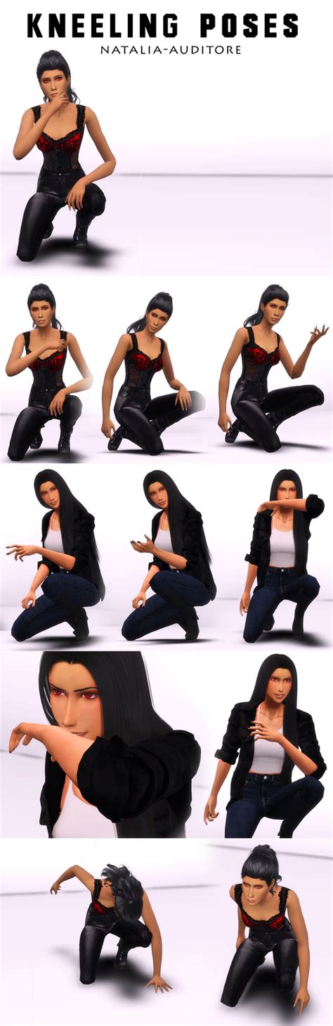 Kneeling Poses Natalia Auditore On Patreon Poses Sims 4 Fashion Poses