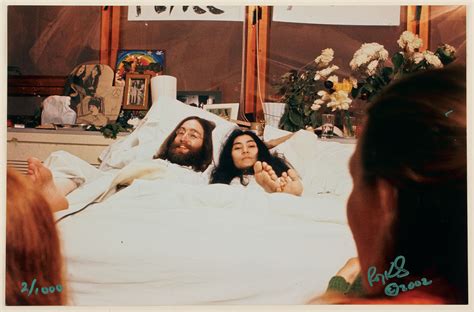 lot detail john lennon and yoko ono 1969 montreal bed in limited edition original print signed
