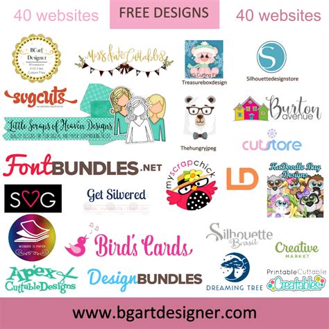 ?Awesomes sites with free svg vector image ( design space & Silhouette)