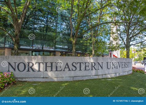 Northeastern University Boston Massachusetts Usa Editorial Photo