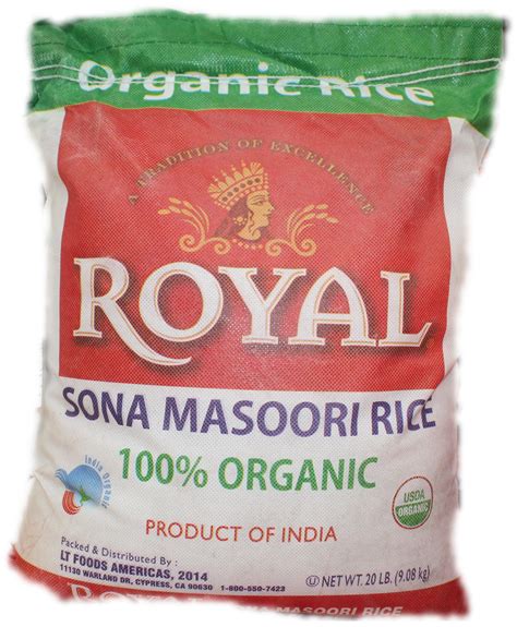Organic Sona Masoori Rice Royal Indiabazaar