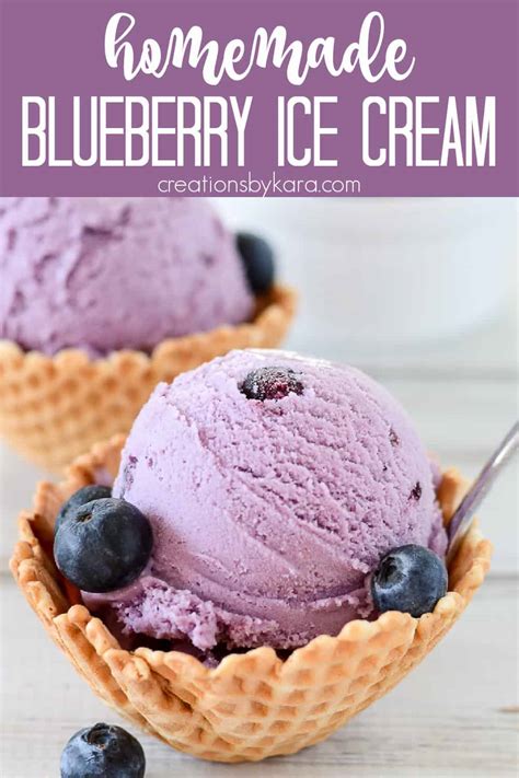 Best Ever Homemade Blueberry Ice Cream Recipe