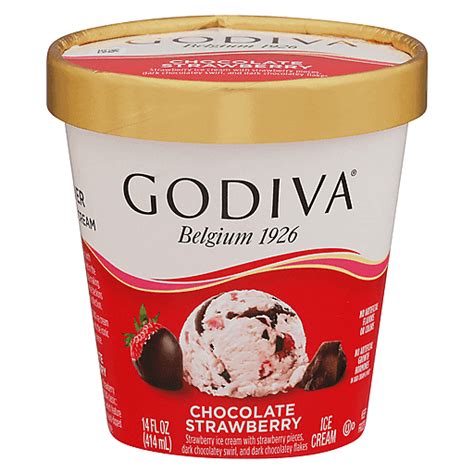 Godiva Chocolate Strawberry Ice Cream 14 Fl Oz Ice Cream Treats