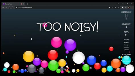 Bouncy Ball Noise Monitor Tool Youtube
