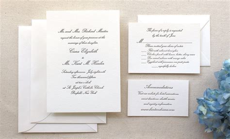 The Conservatory Suite Formal Letterpress Wedding Invitation Formal