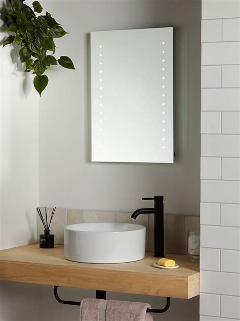 John Lewis And Partners Pixel Wall Mounted Illuminated Bathroom Mirror