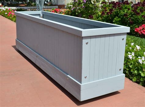 Our first outdoor planter idea comes to us from 'popular mechanics'. Rectangular Planter Box Large - Outdoor Decorations ...