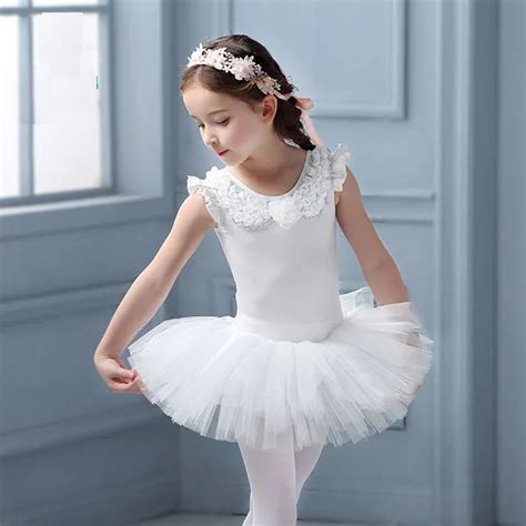 Pinkpurplebluerose Cute Ballet Dress For Girls Shortlong Sleeved