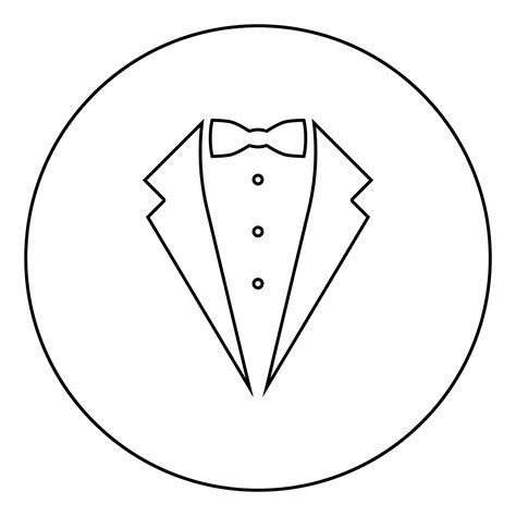 Symbol Service Dinner Jacket Bow Tuxedo Concept Tux Sign Butler