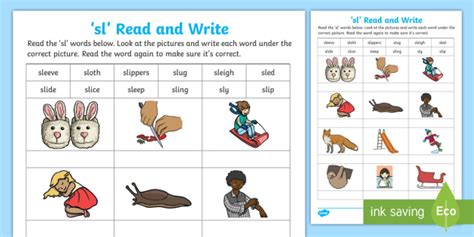 Sl Phonics Words Worksheet Literacy Resources