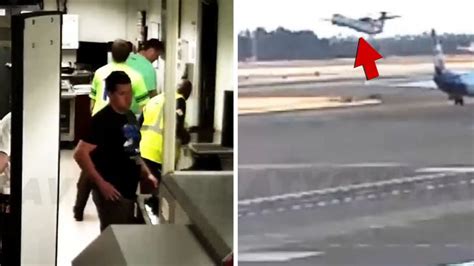 CCTV Footage Shows Baggage Handler Stealing Plane Crashes On Island