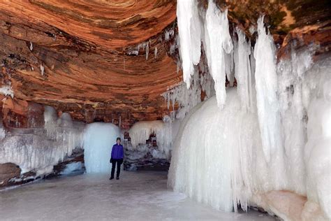 Apostle Island Sea Caves Winter And Summer Liquid