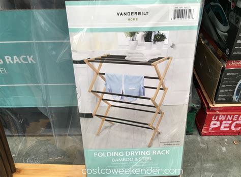 Welcome to the official costco instagram account! Vanderbilt Folding Drying Rack Bamboo & Steel | Costco ...