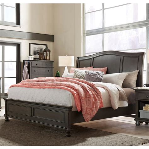 Aspenhome Oxford I07 404407406 Pep Transitional King Sleigh Bed With