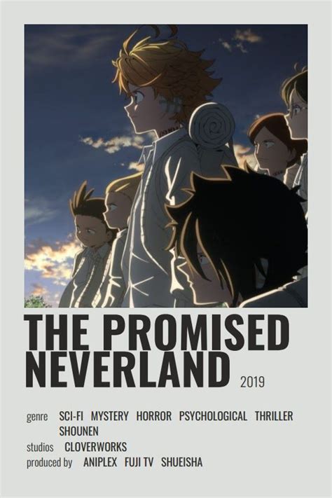 The Promised Neverland Anime Printables Movie Posters Minimalist
