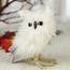 Small White Fluffy Owl  Birds & Butterflies Basic Craft Supplies