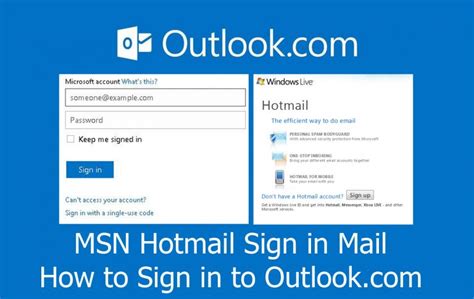 Msn Hotmail Sign In Mail How To Sign In To