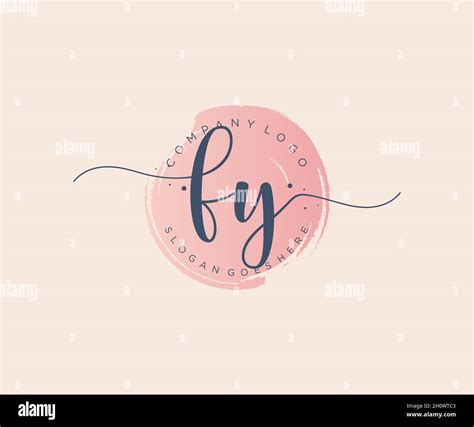 Fy Feminine Logo Usable For Nature Salon Spa Cosmetic And Beauty