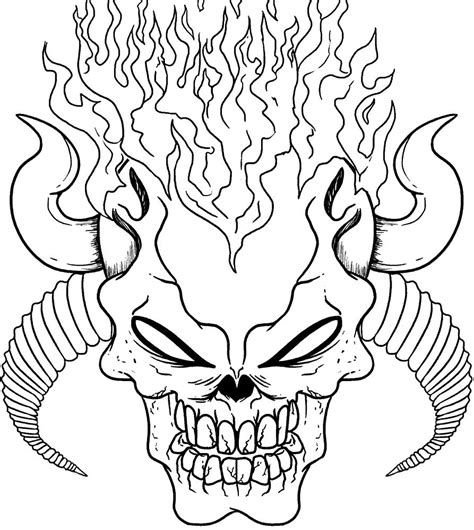 Scary Coloring Pages To Print And Color