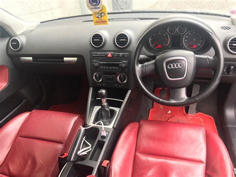 Audi A3 Sportback Red Leather Interior In Albany Road Cardiff Gumtree