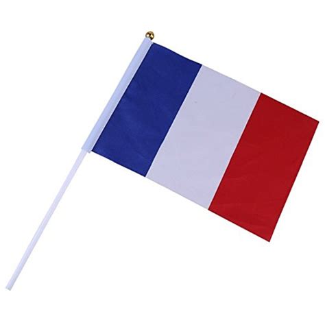 Cheap4uk Hand Waving Flag 12pcs France French National Mini Flag Hand