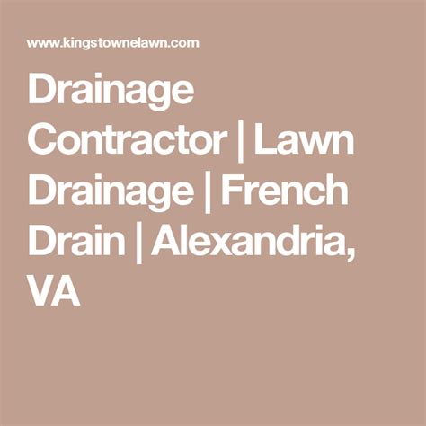 Lawn or yard drainage problems. Drainage Contractor | Lawn Drainage | French Drain ...