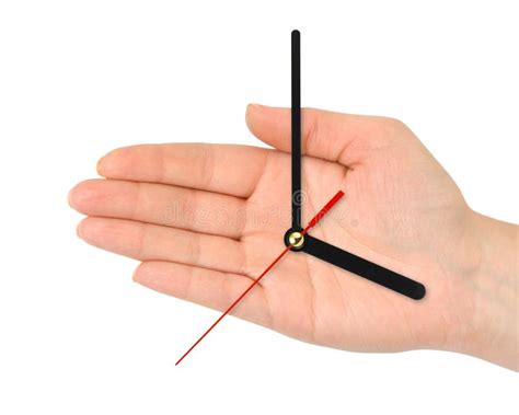 Hand With Clock Hands Stock Photo Image Of Abstract 33727734