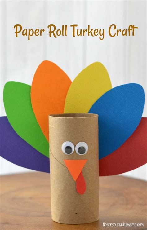 Toilet Paper Roll Turkey Craft Crafting Papers