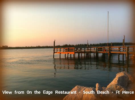 Fort Pierce Inlet From On The Edge Restaurant At Sunset Photo By