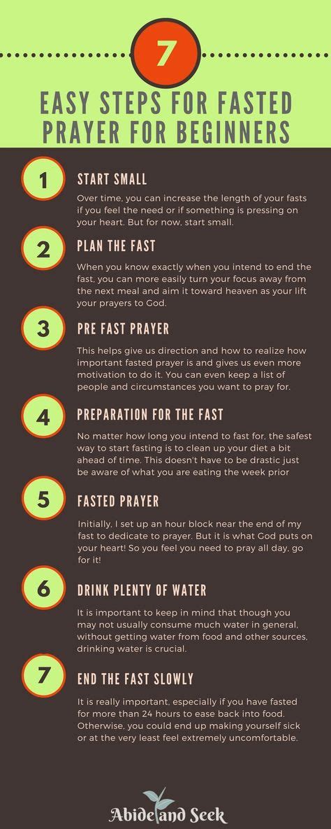 7 Easy Steps For Fasted Prayer For Beginners Fast Pray Prayer