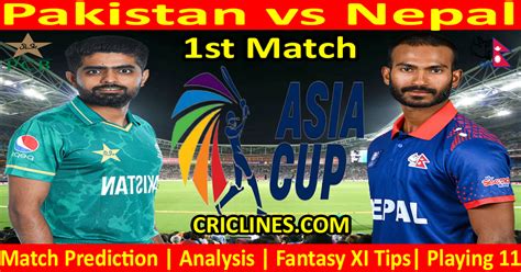 Today Match Prediction Pak Vs Nep Asia Cup 2023 1st Match Who Will Win