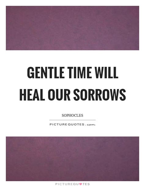 Gentle Time Will Heal Our Sorrows Picture Quotes