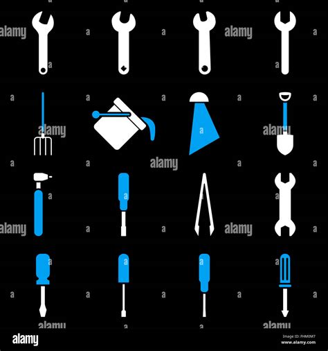Instruments And Tools Icon Set Stock Photo Alamy
