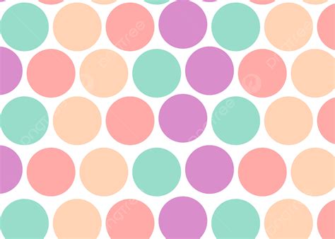 Colorful Circle Polkadot Geometric Pattern Background Colorful Circle