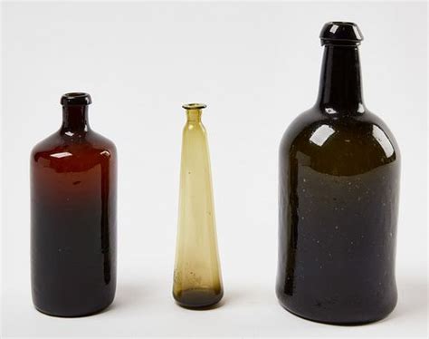 3 Glass Bottles Sold At Auction On 15th February New England Auctions