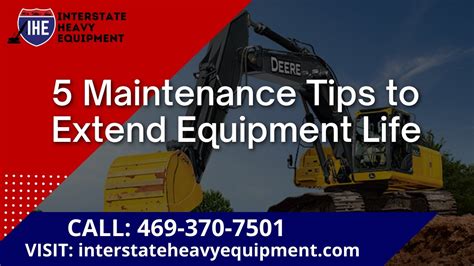 5 Maintenance Tips To Extend Equipment Life Youtube