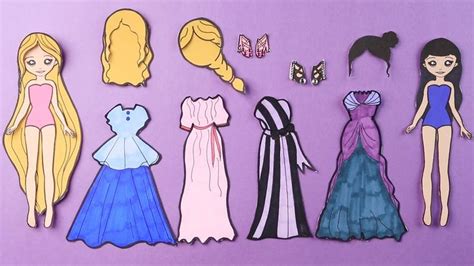 paper dolls dress up wardrobe with clothes tutorial easy drawing how to draw clothes and dresses